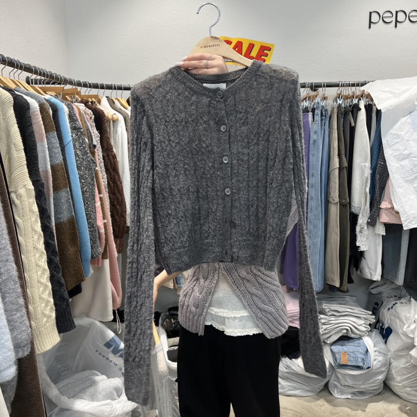 ALMOND PEPE東大門代購女裝新款職業人氣熱賣針織衫開衫ALMOND PEPE針織衫圖色4