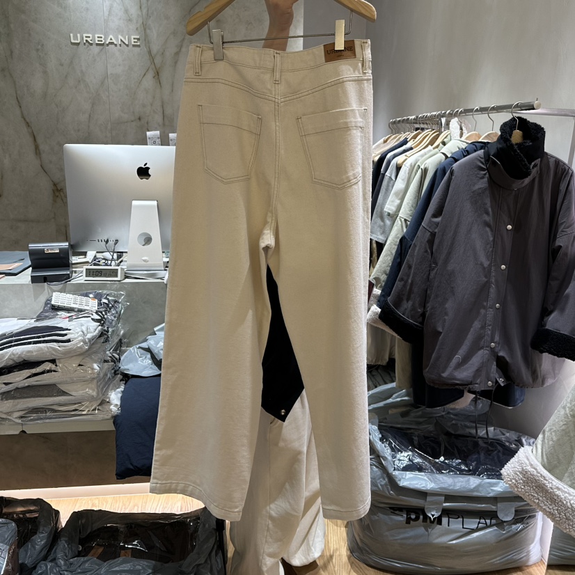 URBANE-P韓國代購女裝新品職業熱賣時尚休閑休閑褲春款褶裥URBANE-P休閑褲