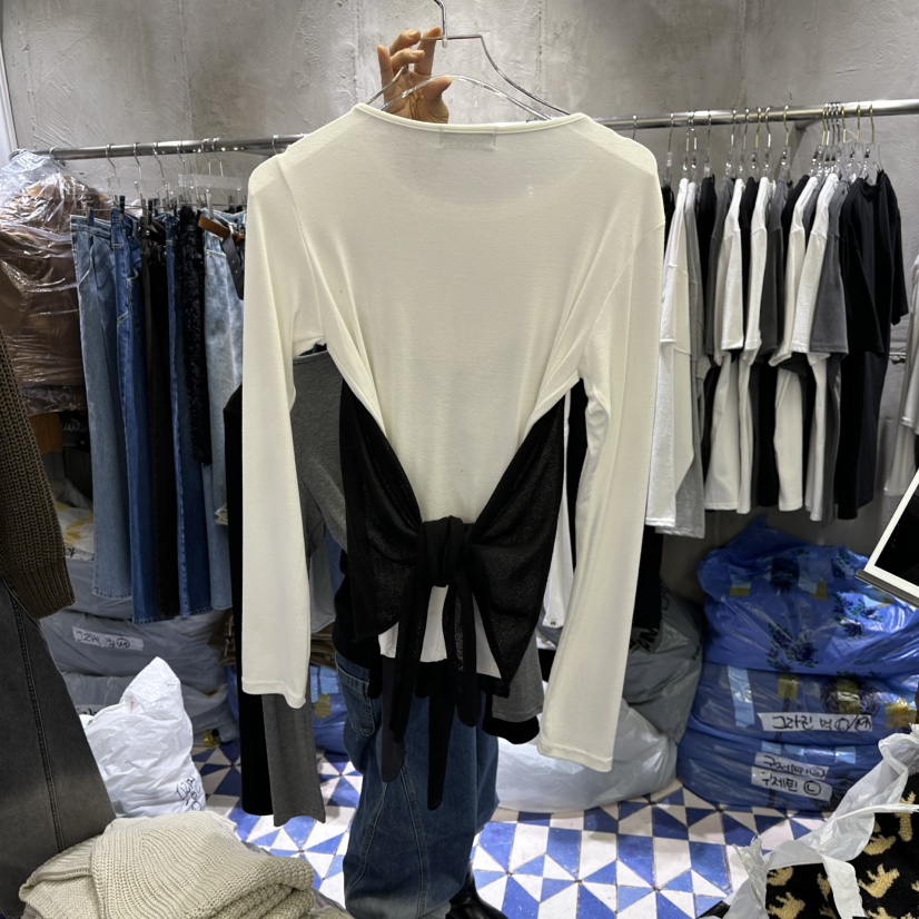 AMOUR東大門直郵女士新品職業熱賣人氣推薦休閑長袖T恤春款AMOUR長袖T恤