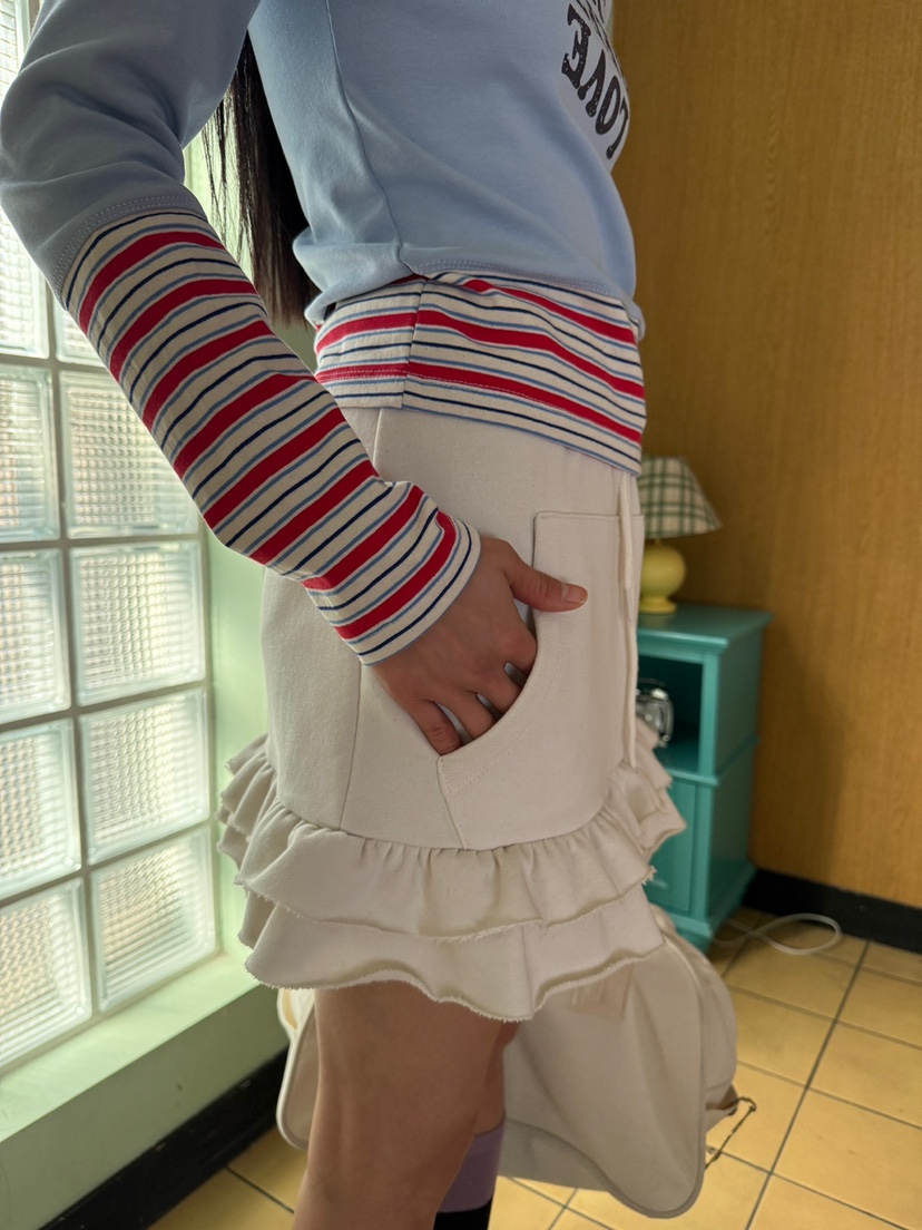 MORE THAN-P東大門直郵女裝新款人氣25秋冬短裙口袋春款MORE THAN短裙