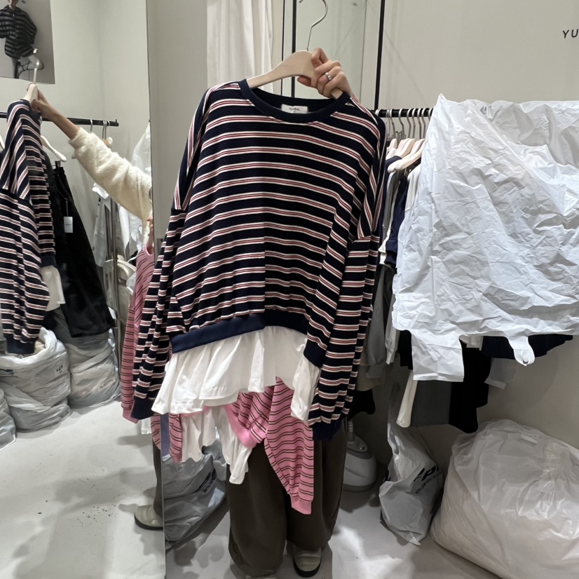 YUNBAL東大門代購女裝新品休閑25秋冬職業推薦熱賣人氣衛衣YUNBAL衛衣圖色2