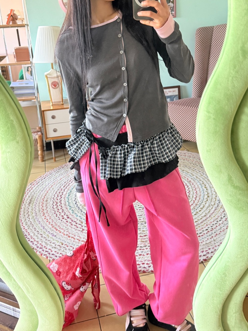 MORE THAN-P東大門實拍女裝新品職業人氣25秋冬休閑褲春款MORE THAN休閑褲