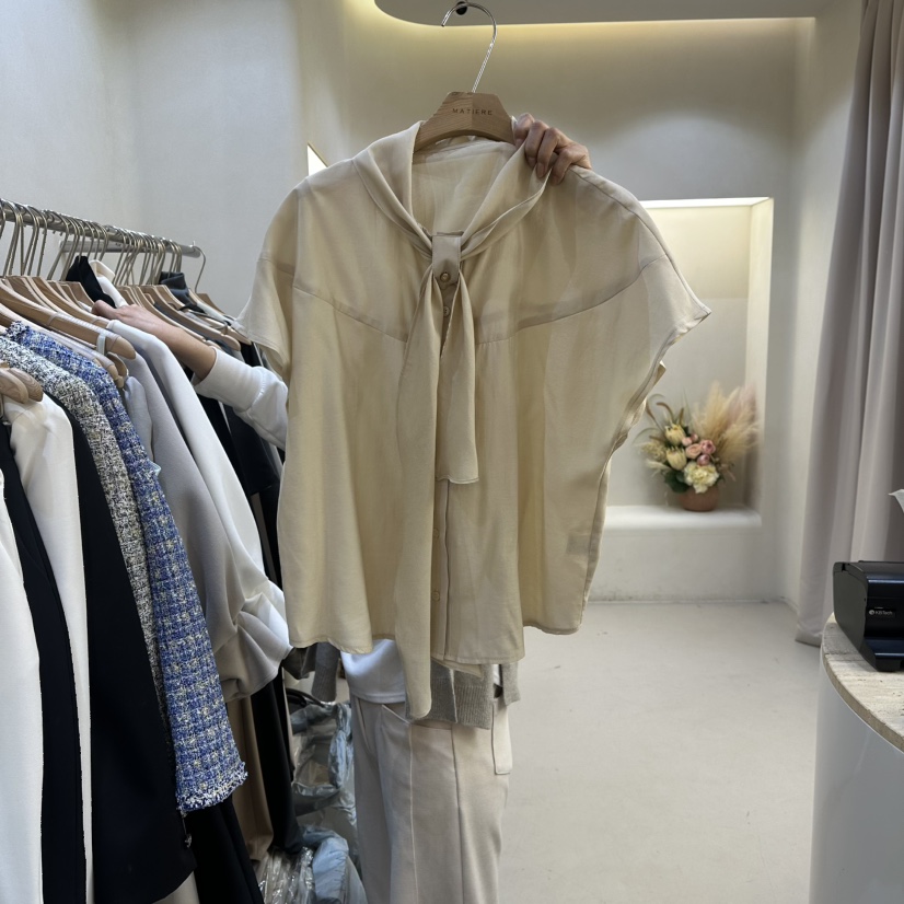 MATIERE東大門代購女裝新品人氣推薦25秋冬襯衫蕾絲衫春款MATIERE襯衫/蕾絲衫圖色3