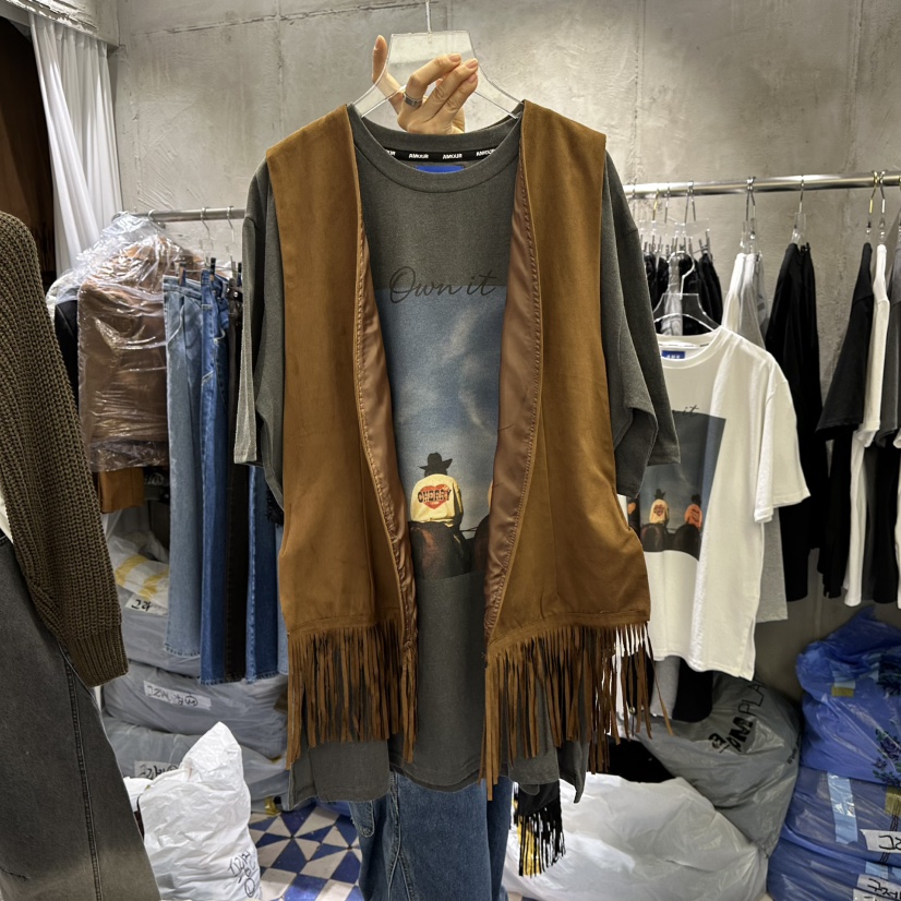 AMOUR東大門代購女士新款熱賣職業25秋冬馬甲不含內搭春款絨AMOUR馬甲圖色1