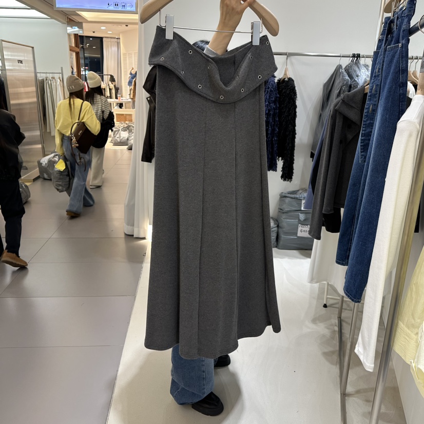 RENDER韓國直郵女裝新品人氣25秋冬休閑時尚長裙春款長款RENDER長裙