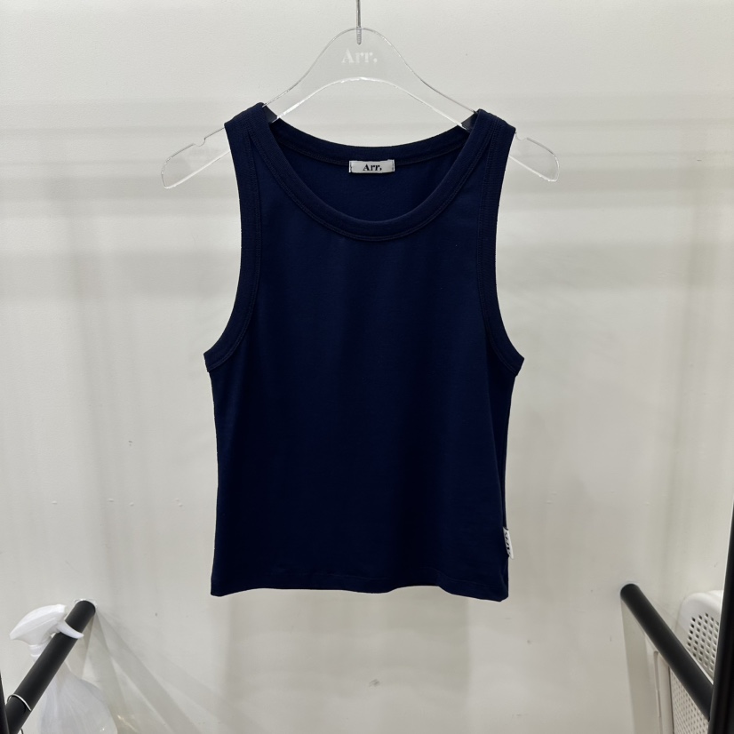 ARR韓國直郵女裝新款人氣休閑熱賣職業時尚推薦吊帶背心春款ARR吊帶/背心圖色2深藍色