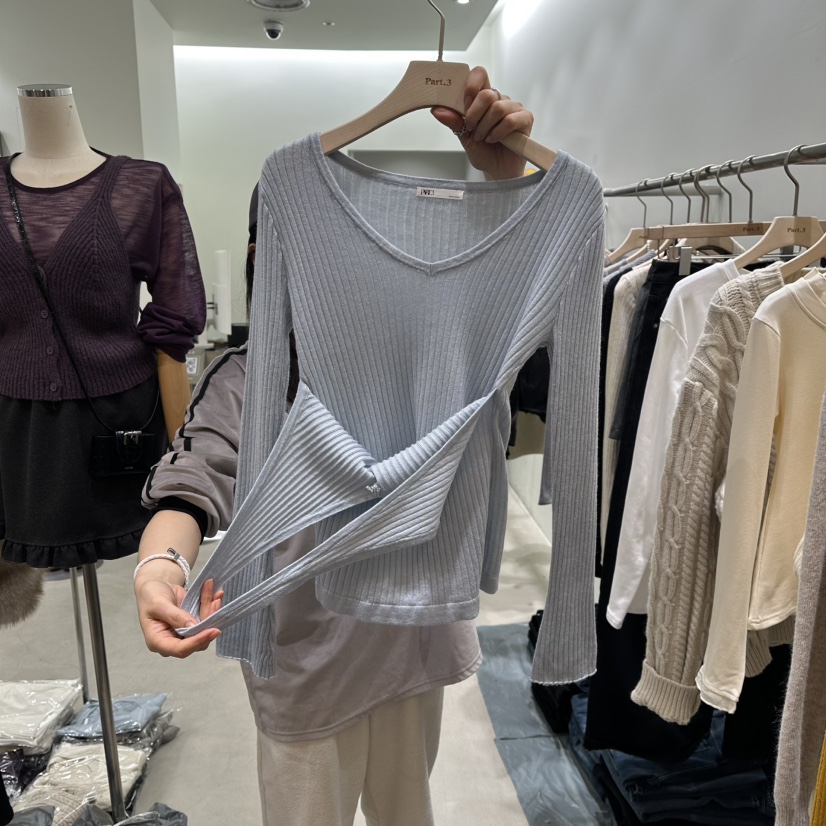 PART3東大門直郵女士新款職業休閑人氣推薦針織衫假兩件春款Part.3針織衫