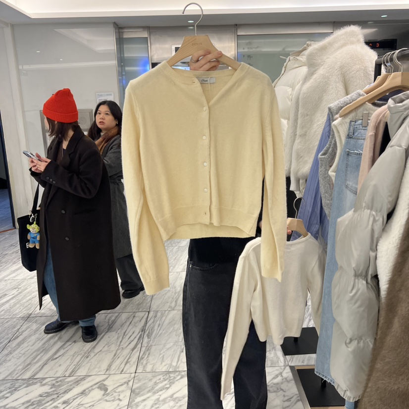 OURIN/THIS IS韓國直郵女士新款25秋冬熱賣職業推薦針織衫OURIN/THIS IS針織衫圖色1