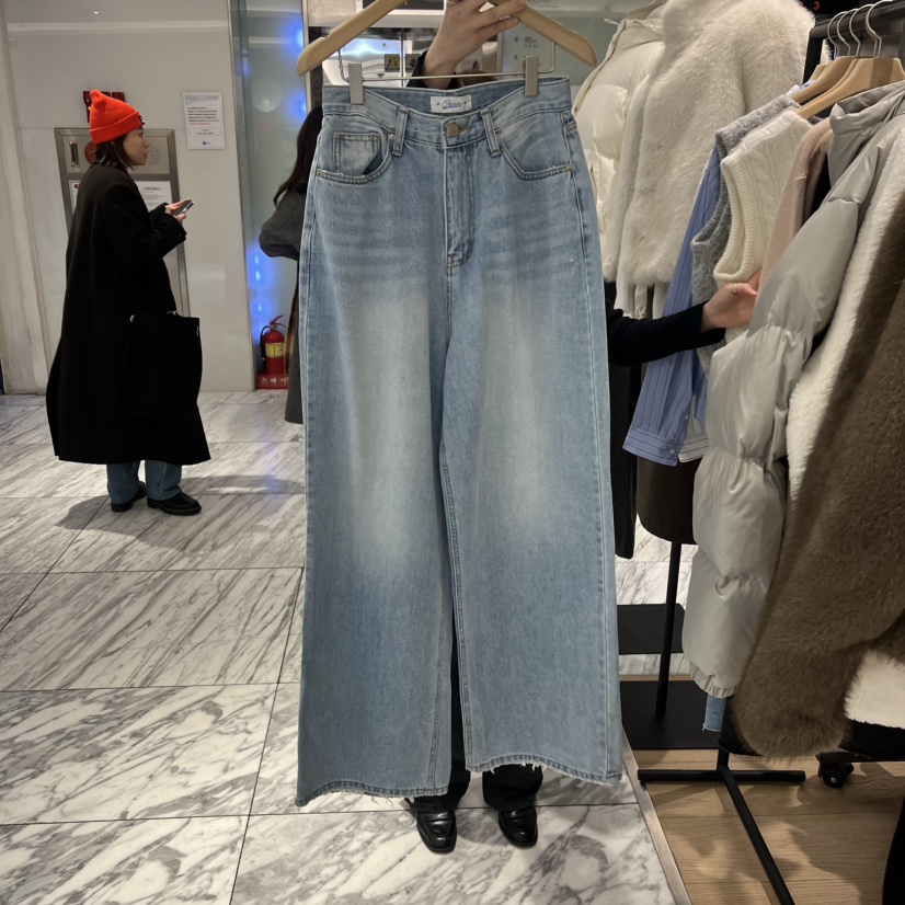 OURIN/THIS IS東大門直郵女士新款職業時尚休閑人氣牛仔褲OURIN/THIS IS牛仔褲圖色1