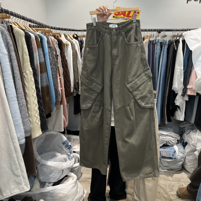 ALMOND PEPE韓國直郵女士新品時尚熱賣推薦休閑25秋冬休閑褲ALMOND PEPE休閑褲圖色2