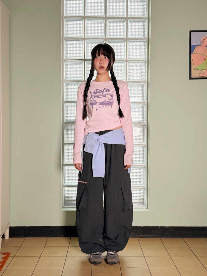 MORE THAN-P東大門實拍女士新品推薦25秋冬熱賣休閑褲春款MORE THAN休閑褲