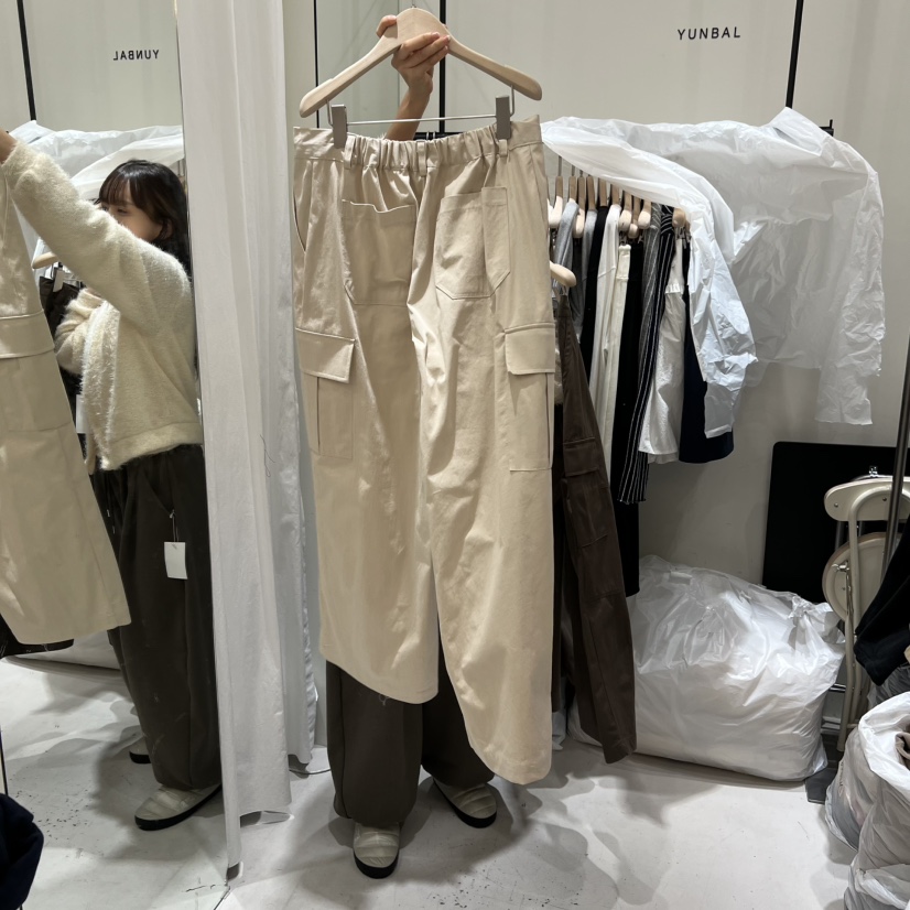 YUNBAL東大門實拍女裝新品推薦職業25秋冬時尚休閑褲工裝褲YUNBAL休閑褲