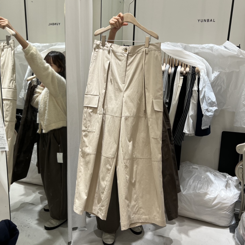 YUNBAL東大門實拍女裝新品推薦職業25秋冬時尚休閑褲工裝褲YUNBAL休閑褲圖色1