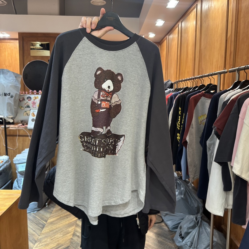 GARMENT-P東大門直郵女士新品職業25秋冬休閑長袖T恤春款GARMENT長袖T恤圖色3