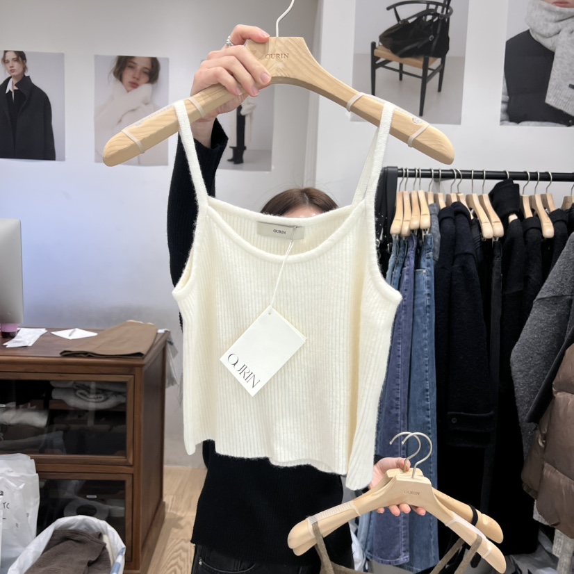 OURIN/THIS IS東大門直郵女裝新款推薦吊帶背心不含內搭OURIN/THIS IS吊帶/背心圖色1
