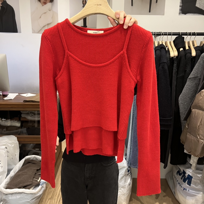 OURIN/THIS IS東大門直郵女裝新款推薦吊帶背心不含內搭OURIN/THIS IS吊帶/背心圖色4