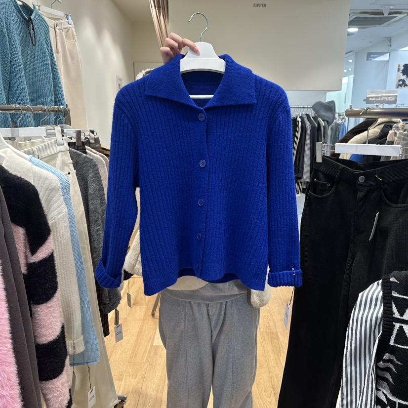 ZIPPER東大門代購女裝新品熱賣推薦休閑人氣針織衫春款開衫ZIPPER針織衫圖色2