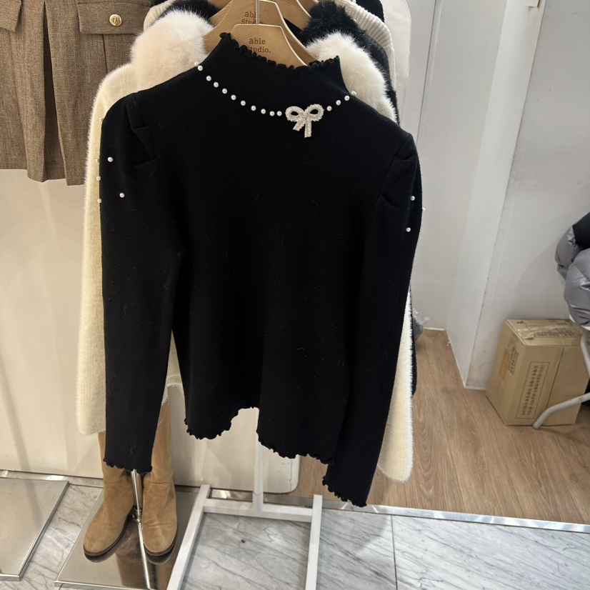ABLESTUDIO東大門代購女裝新品人氣25秋冬休閑針織衫春款ABLESTUDIO針織衫圖色2