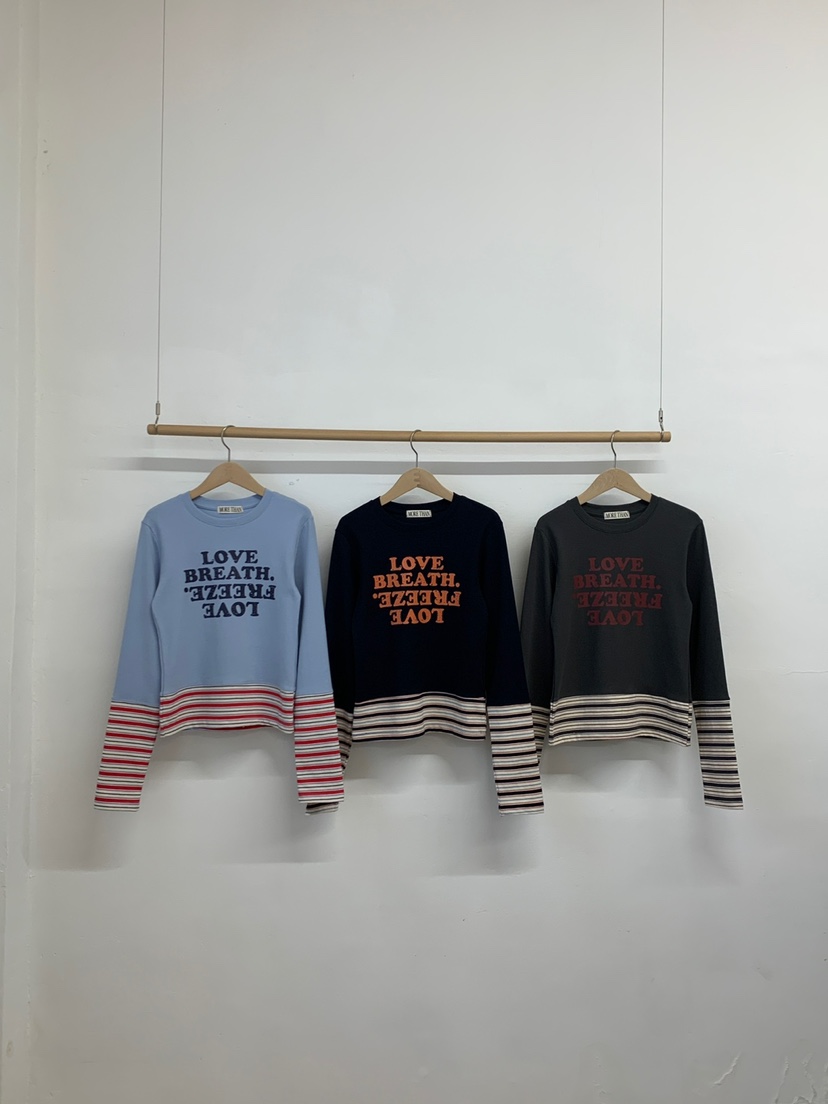 MORE THAN-P東大門實拍女裝新品推薦25秋冬長袖T恤春款MORE THAN長袖T恤