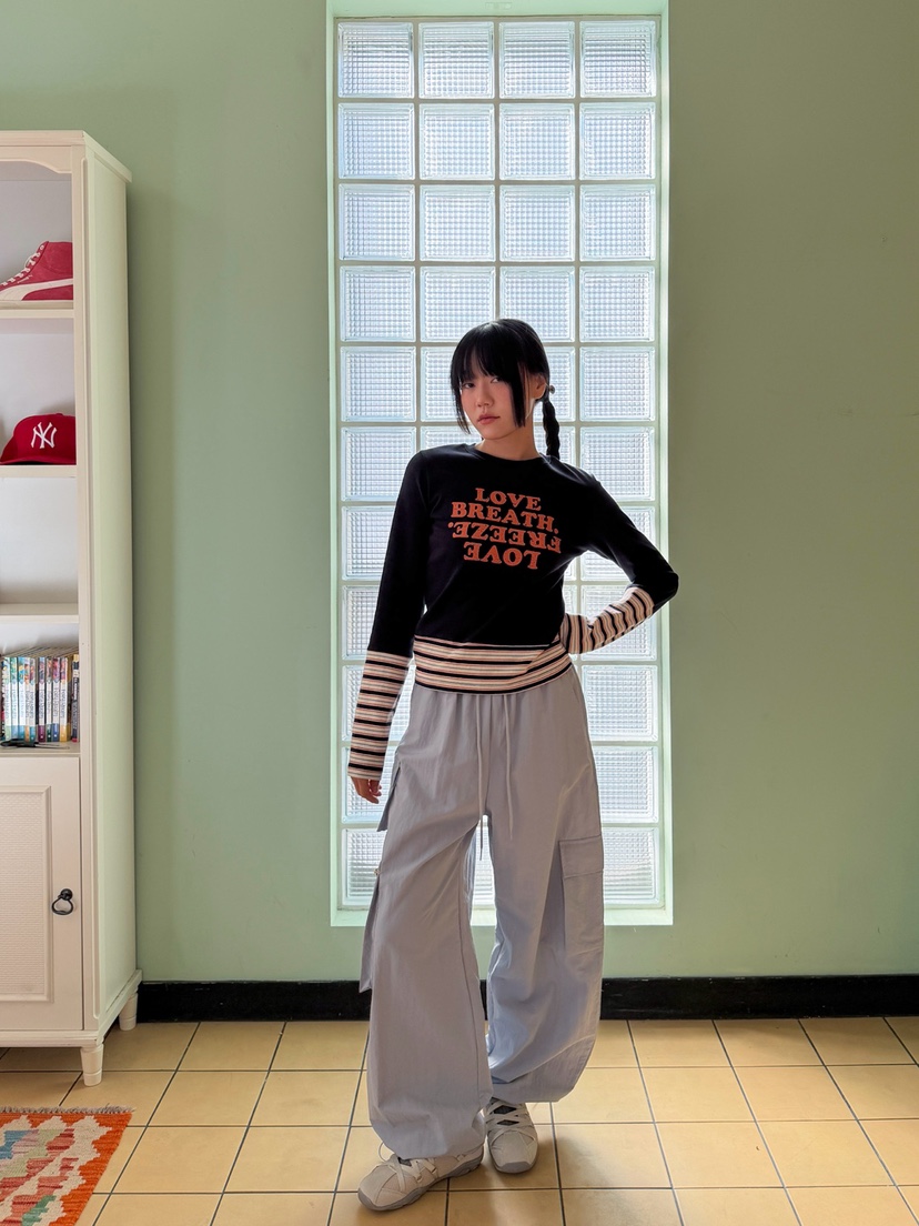 MORE THAN-P東大門實拍女裝新品推薦25秋冬長袖T恤春款MORE THAN長袖T恤