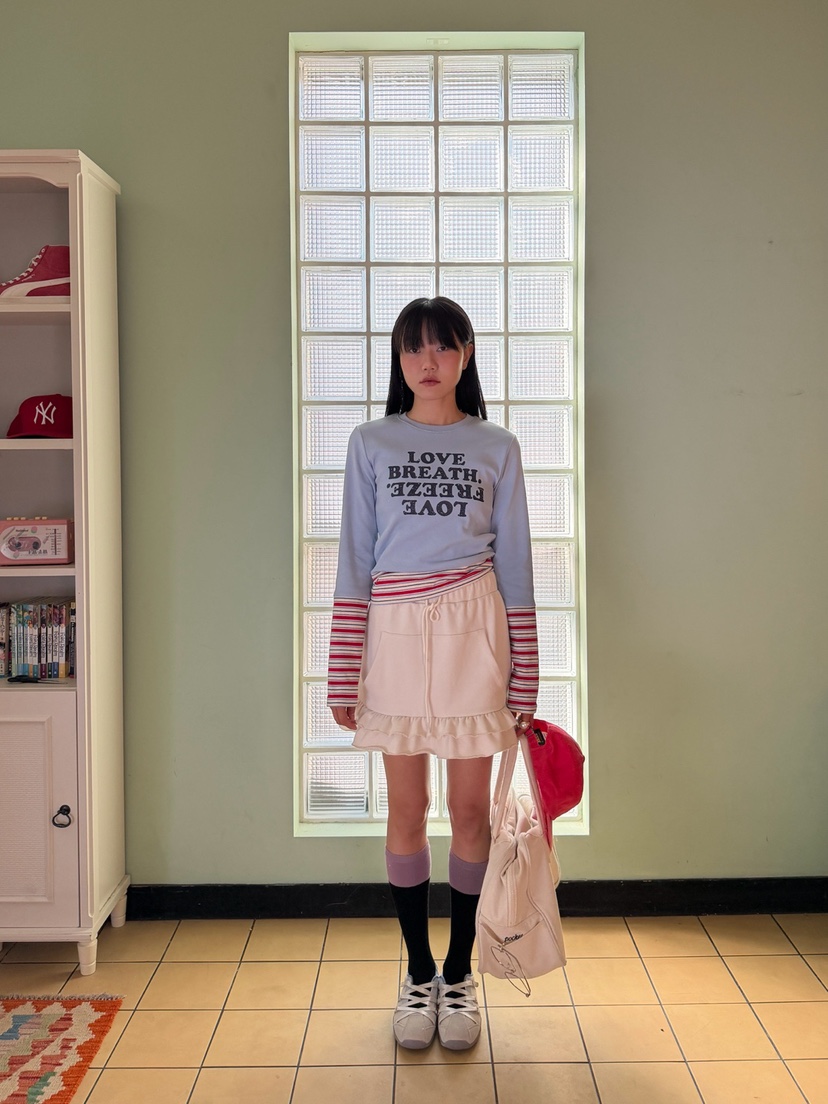 MORE THAN-P東大門實拍女裝新品推薦25秋冬長袖T恤春款MORE THAN長袖T恤