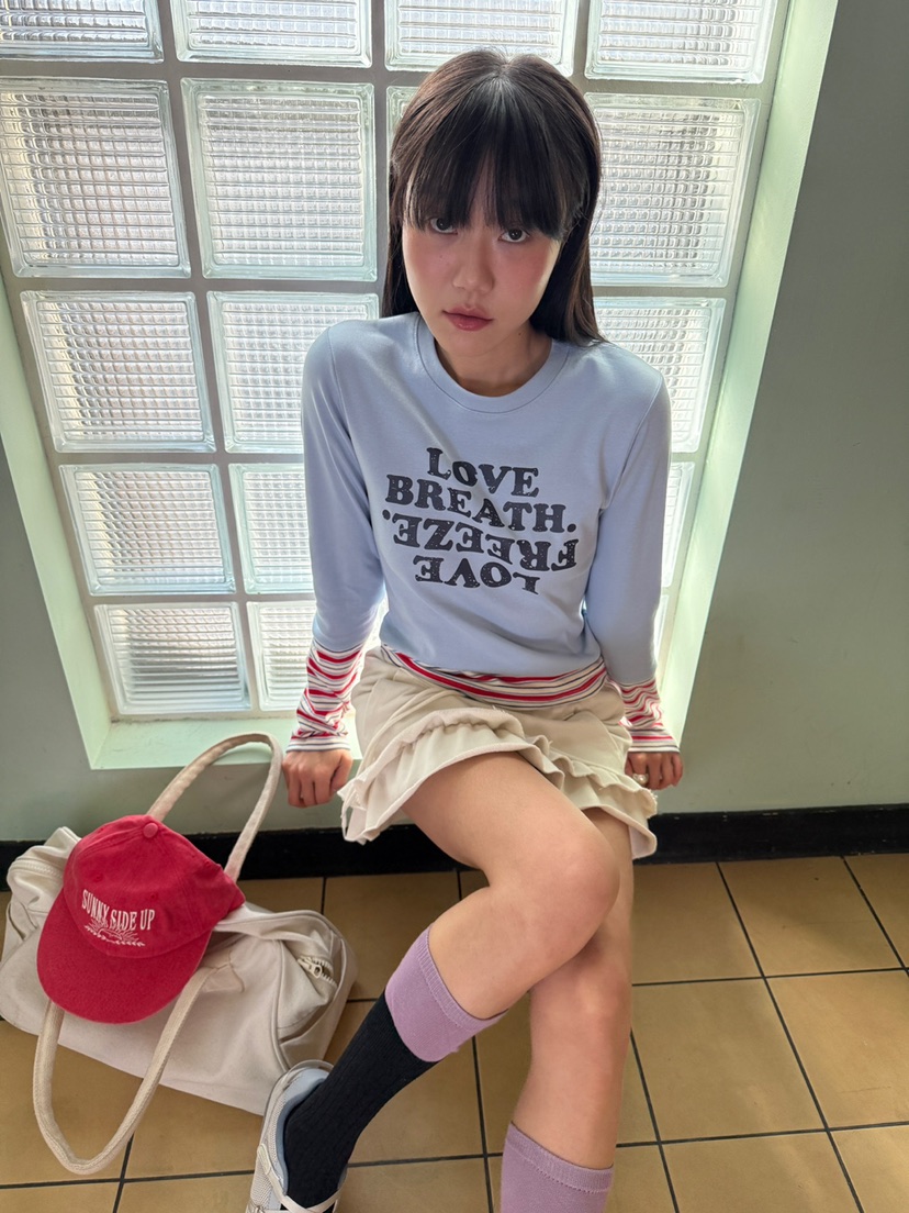 MORE THAN-P東大門實拍女裝新品推薦25秋冬長袖T恤春款MORE THAN長袖T恤