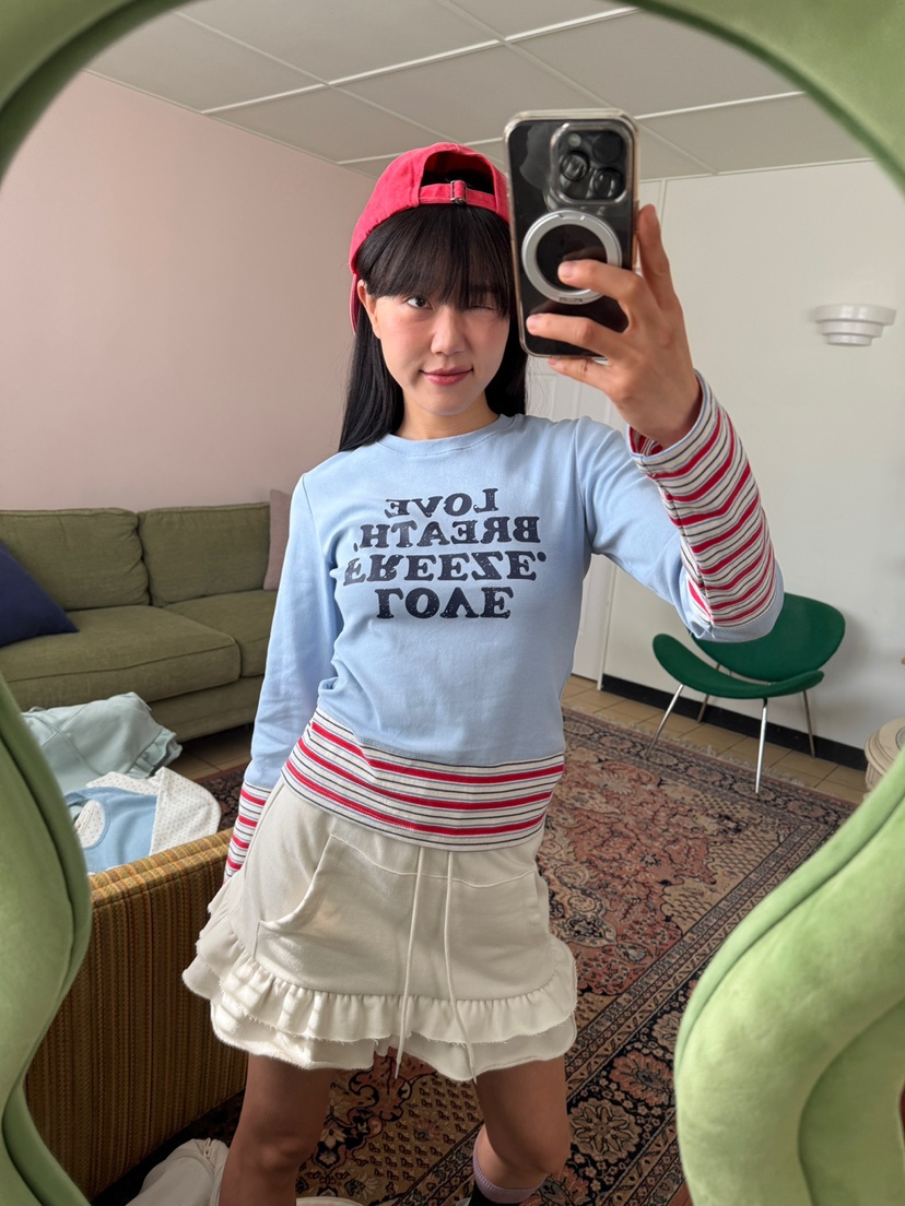 MORE THAN-P東大門實拍女裝新品推薦25秋冬長袖T恤春款MORE THAN長袖T恤