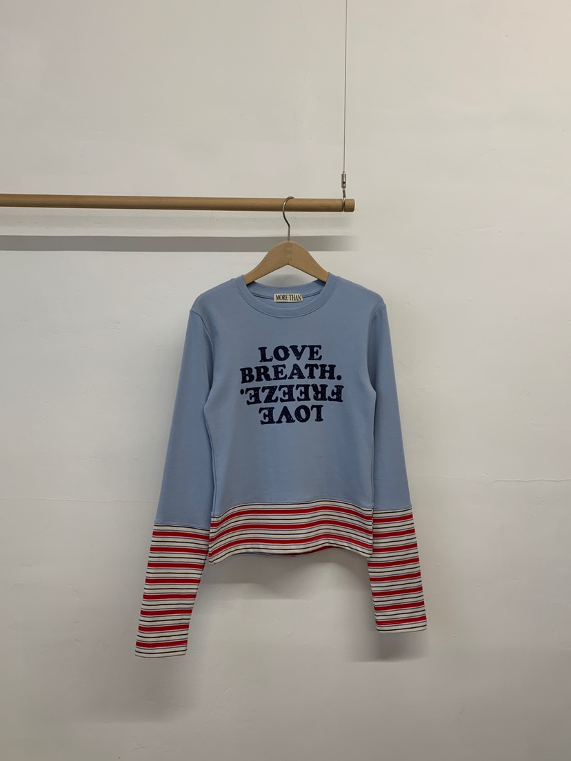 MORE THAN-P東大門實拍女裝新品推薦25秋冬長袖T恤春款MORE THAN長袖T恤圖色1