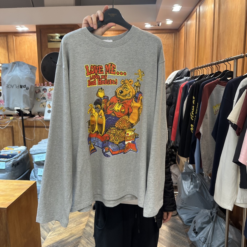 GARMENT-P韓國代購女士新品休閑推薦職業熱賣長袖T恤春款GARMENT長袖T恤圖色2