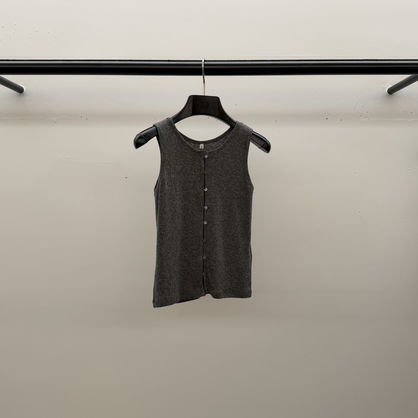 ID韓國直郵女士新品推薦時尚25秋冬職業吊帶背心春款紐扣ID吊帶/背心圖色3墨色