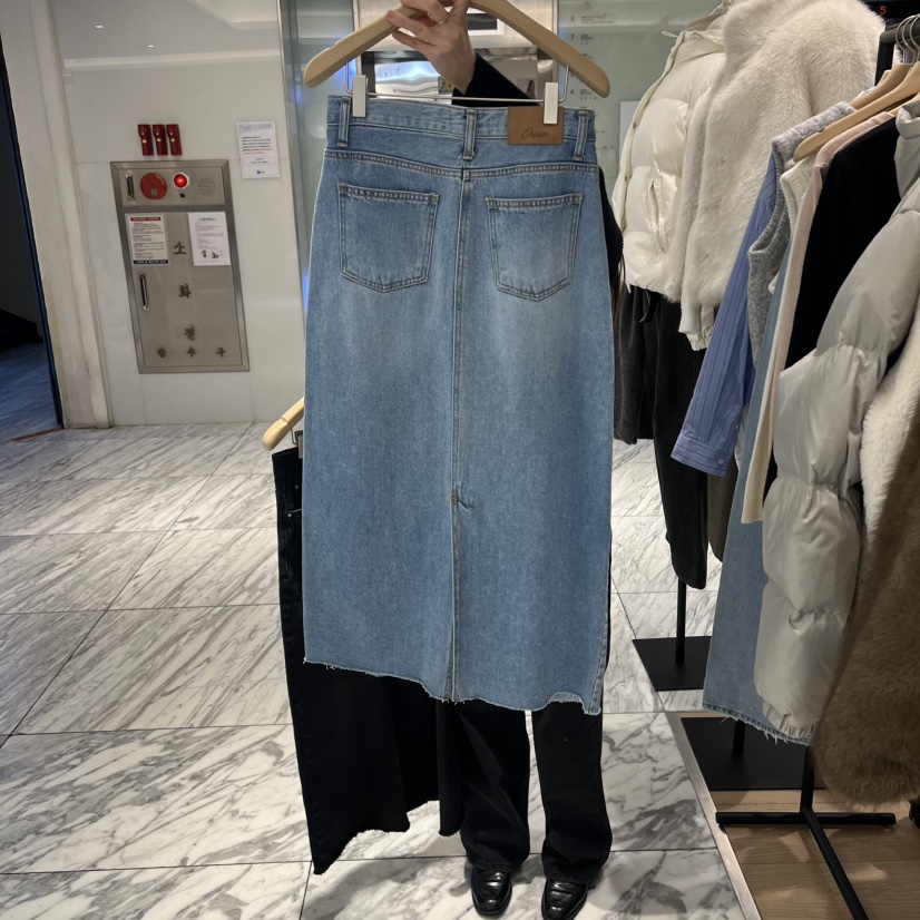 OURIN/THIS IS韓國直郵女裝新品時尚休閑推薦半身裙中短裙OURIN/THIS IS半身裙/中短裙