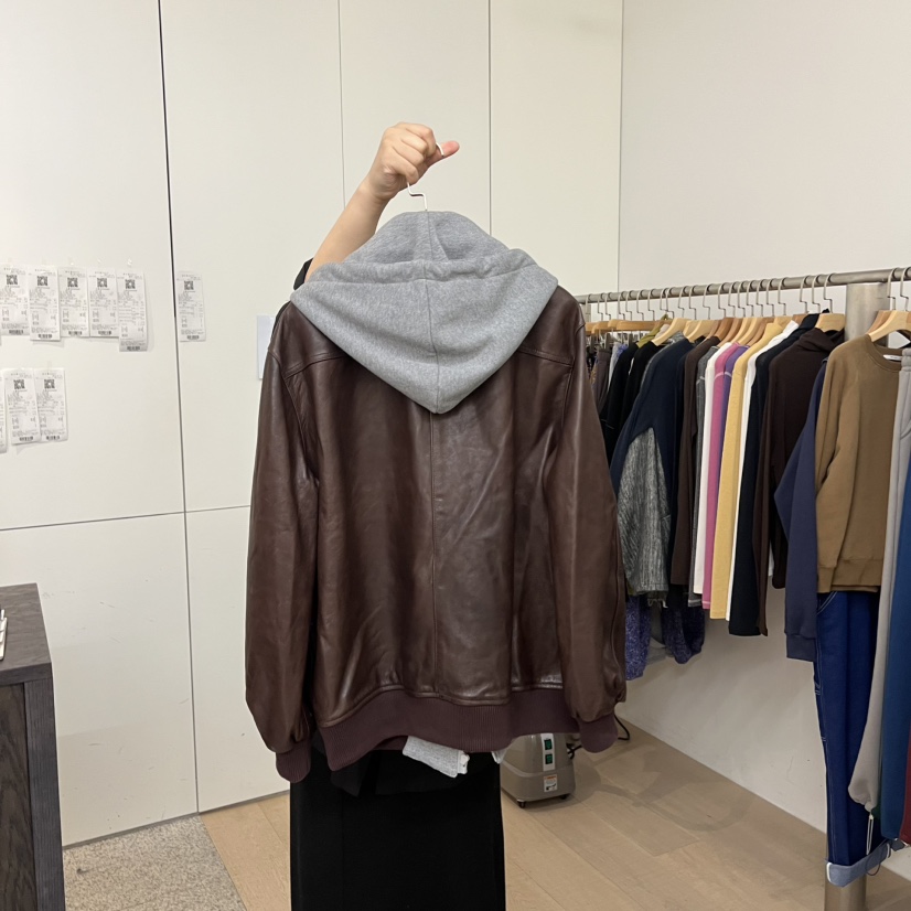 DOHWAJI東大門代購女士新款推薦休閑熱賣時尚25秋冬皮衣羊皮DOHWAJI皮衣