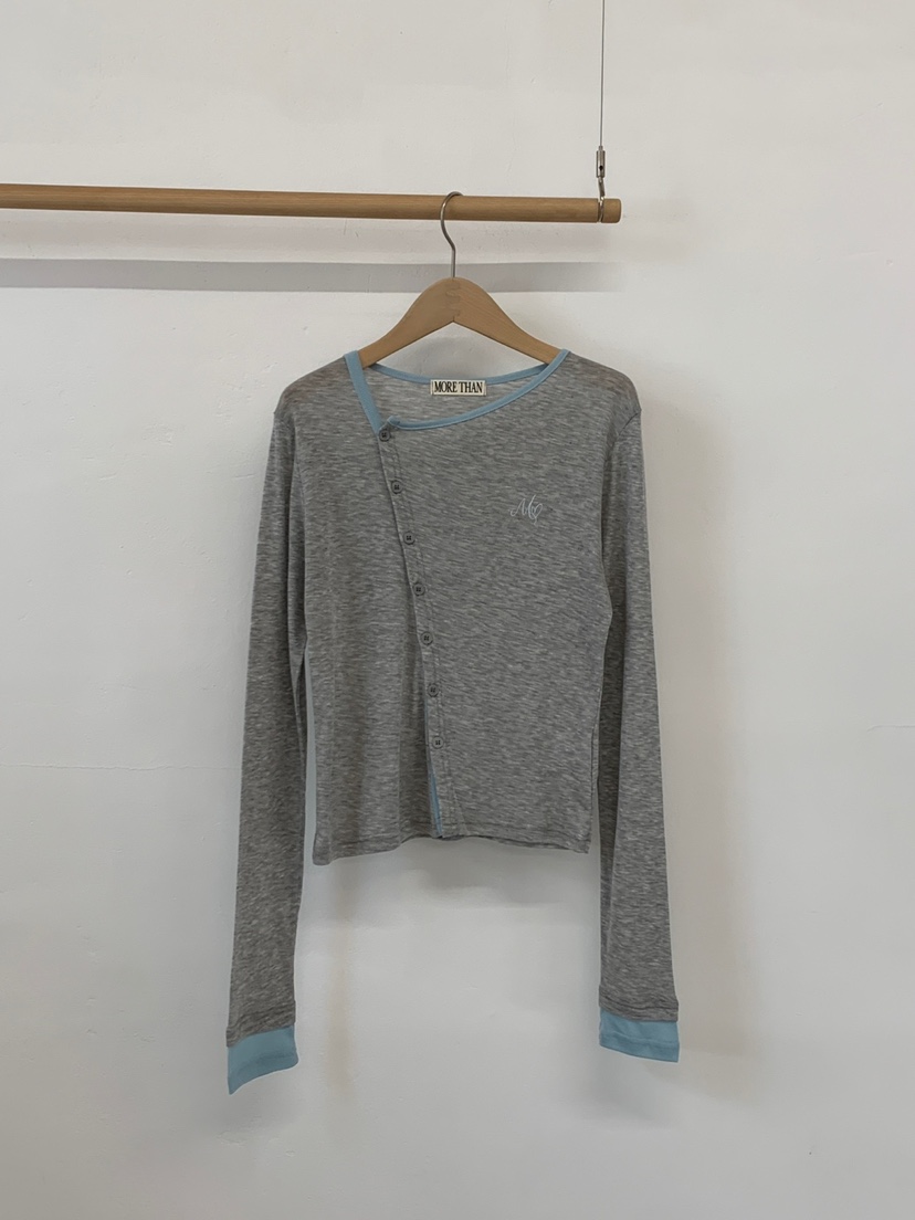 MORE THAN-P東大門直郵女士新款熱賣推薦時尚長袖T恤春款MORE THAN長袖T恤圖色1