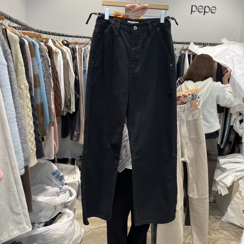 ALMOND PEPE東大門實拍女士新款熱賣推薦職業25秋冬牛仔褲ALMOND PEPE牛仔褲圖色1