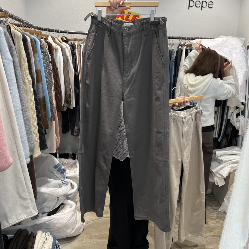 ALMOND PEPE東大門實拍女士新款熱賣推薦職業25秋冬牛仔褲ALMOND PEPE牛仔褲圖色2