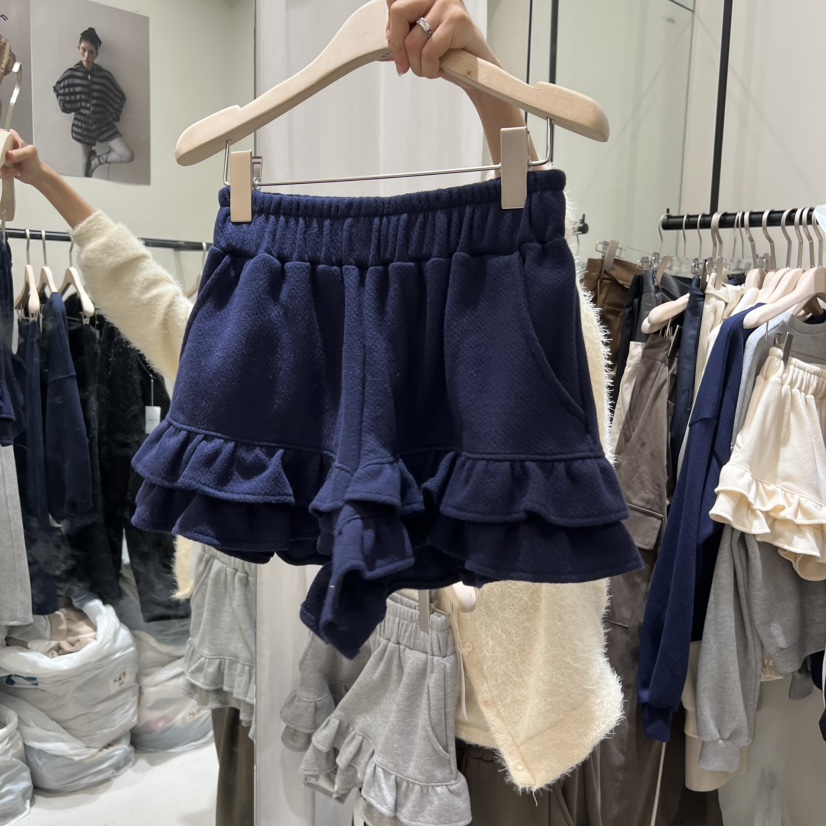 YUNBAL韓國代購女士新款時尚25秋冬人氣推薦休閑短褲春款YUNBAL短褲圖色3