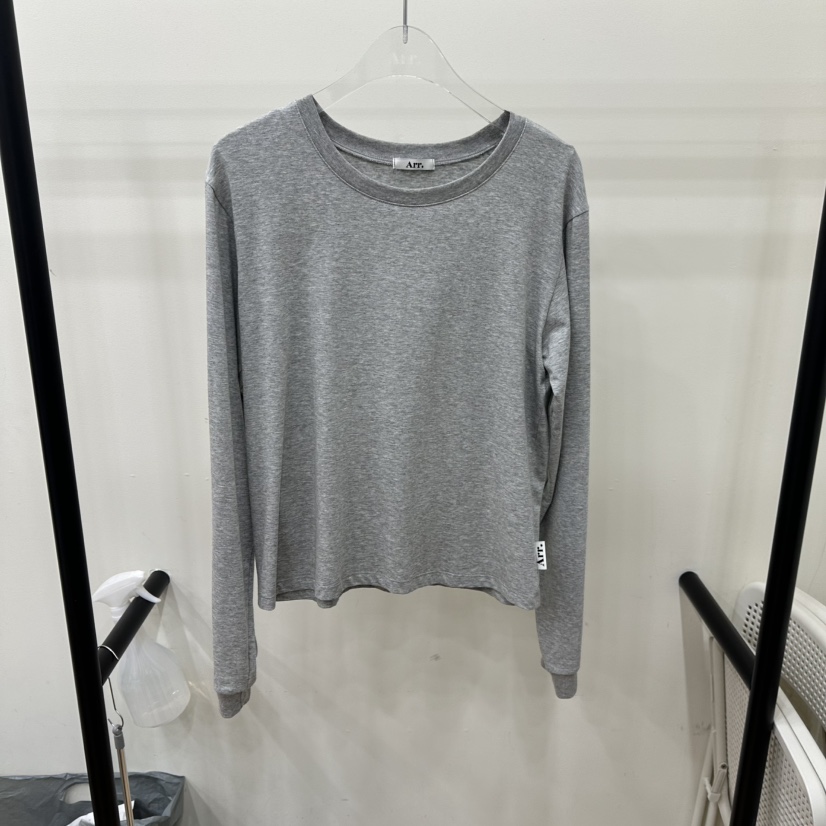 ARR東大門代購女士新款25秋冬時尚人氣職業熱賣長袖T恤春款ARR長袖T恤圖色3