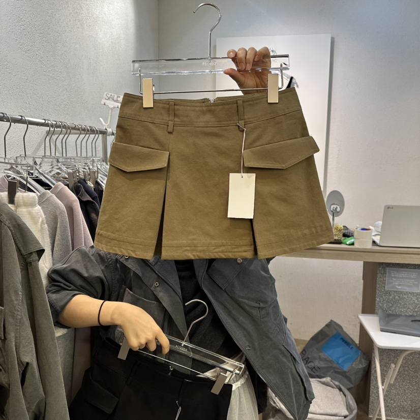 PLOVER東大門直郵女裝新款25秋冬推薦熱賣職業人氣短裙春款PLO_VER短裙圖色1