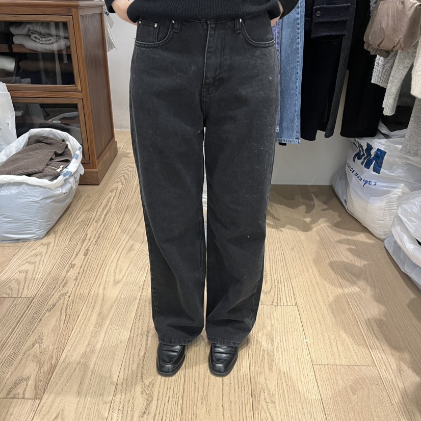 OURIN/THIS IS韓國直郵女裝新品職業時尚推薦熱賣牛仔褲OURIN/THIS IS牛仔褲圖色1