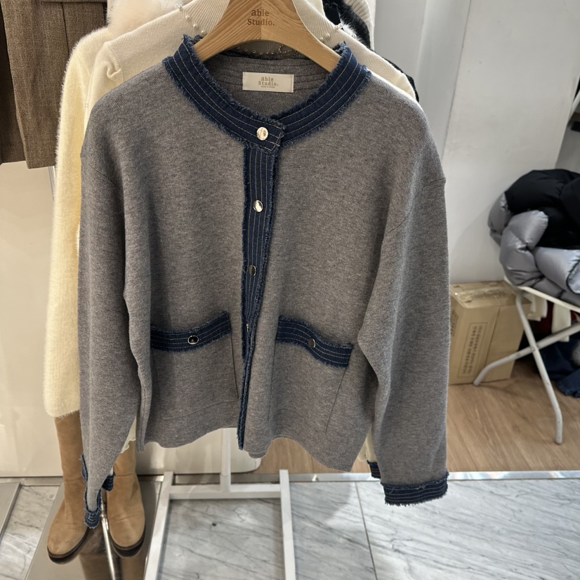 ABLESTUDIO東大門實拍女士新品職業推薦熱賣25秋冬針織衫春款ABLESTUDIO針織衫圖色2