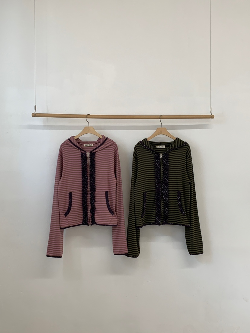 MORE THAN-P東大門代購女裝新款25秋冬衛衣拉鏈春款連帽MORE THAN衛衣