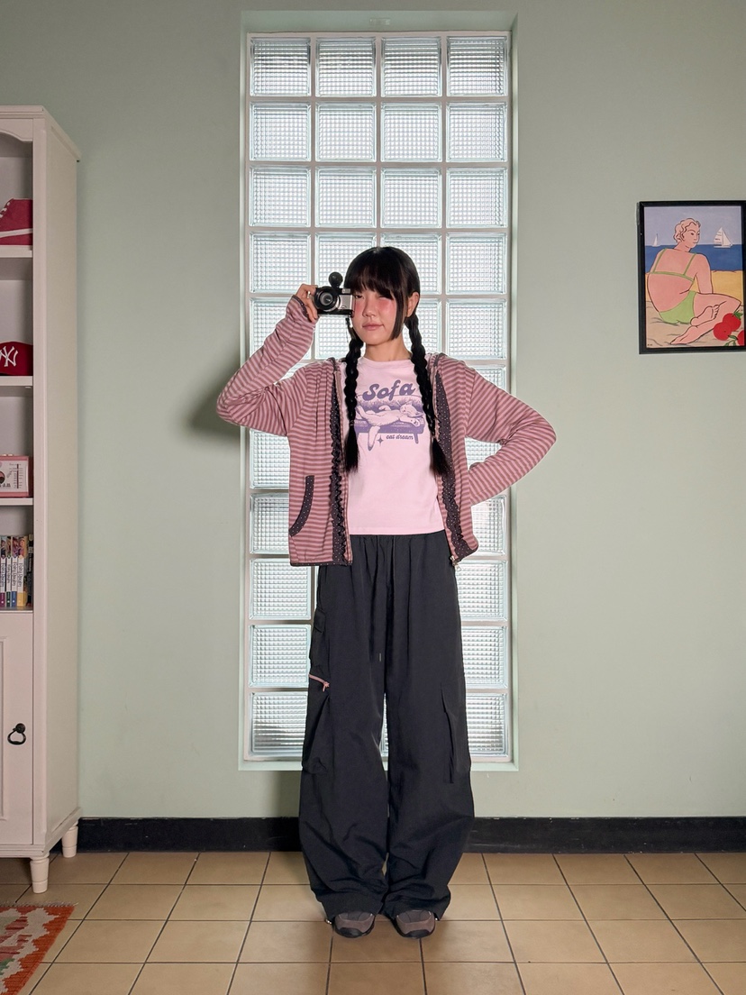 MORE THAN-P東大門代購女裝新款25秋冬衛衣拉鏈春款連帽MORE THAN衛衣