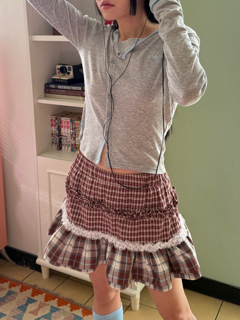 MORE THAN-P韓國直郵女裝新款推薦25秋冬時尚休閑短裙春款MORE THAN短裙