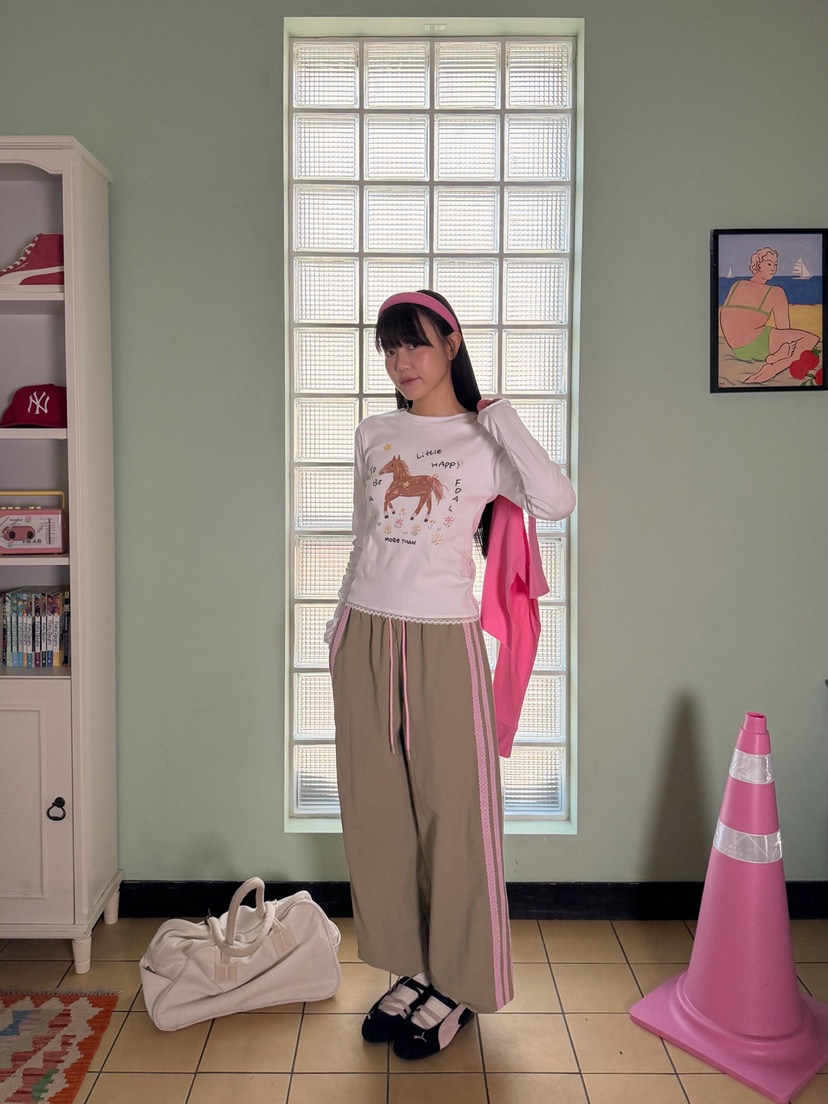 MORE THAN-P韓國直郵女裝新款休閑熱賣推薦長袖T恤春款MORE THAN長袖T恤