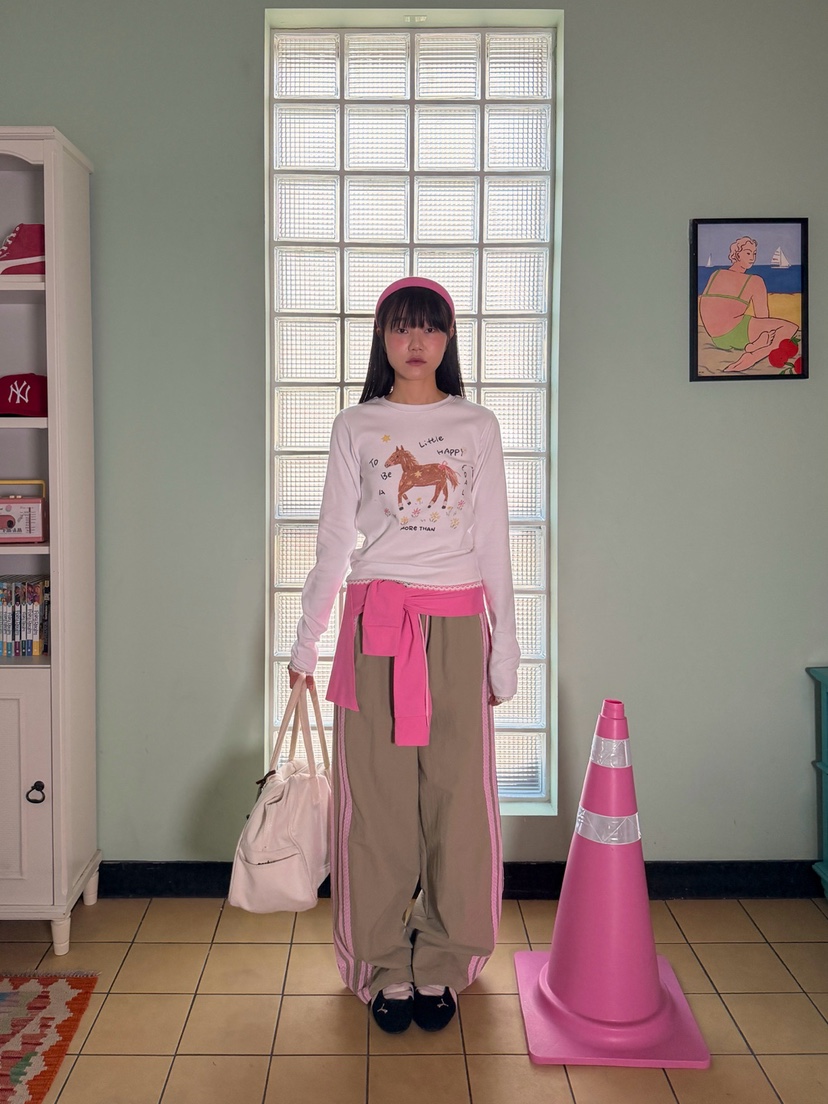 MORE THAN-P韓國直郵女裝新款休閑熱賣推薦長袖T恤春款MORE THAN長袖T恤