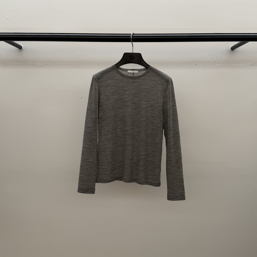 ID東大門實拍女士新品熱賣休閑職業時尚25秋冬長袖T恤春款ID長袖T恤圖色3灰色