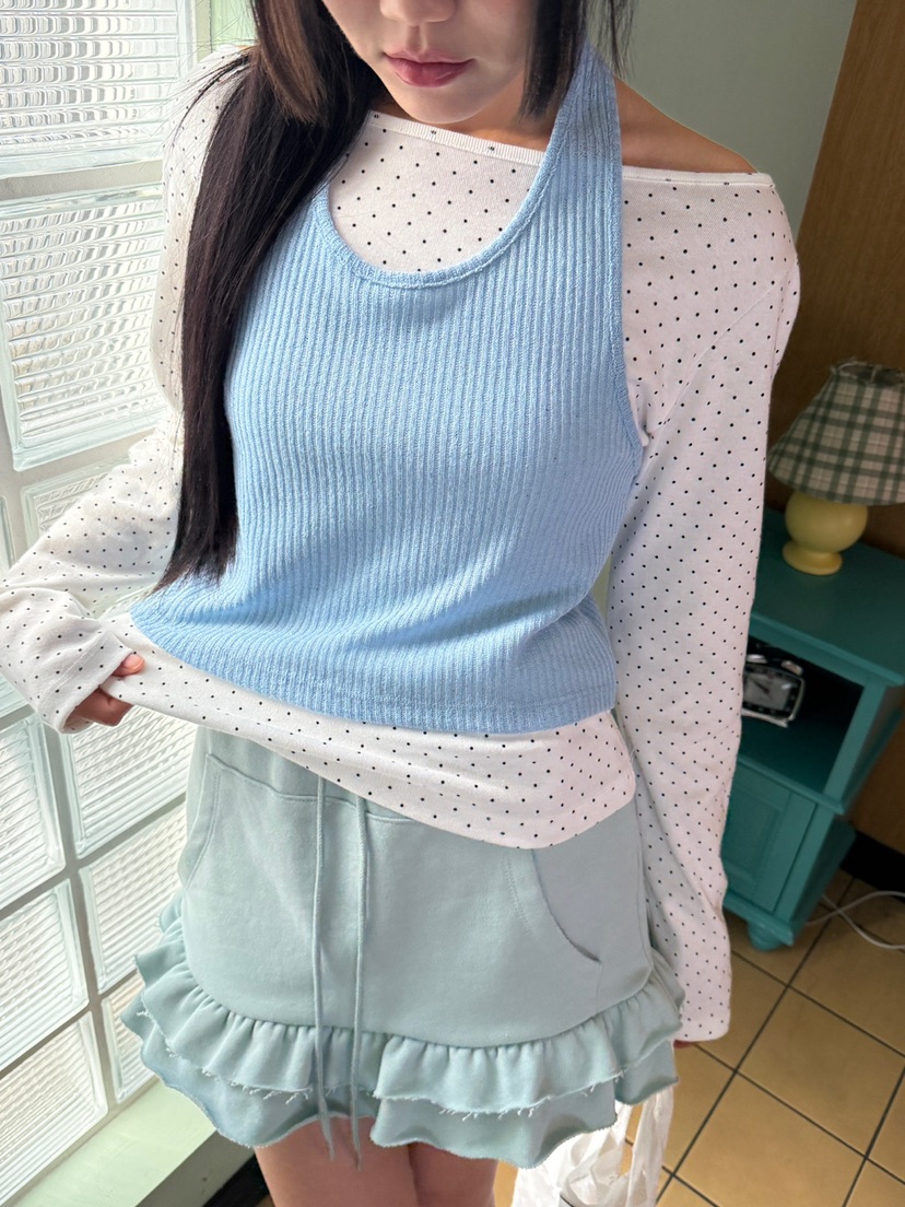 MORE THAN-P韓國代購女士新款時尚休閑長袖T恤假兩件春款MORE THAN長袖T恤