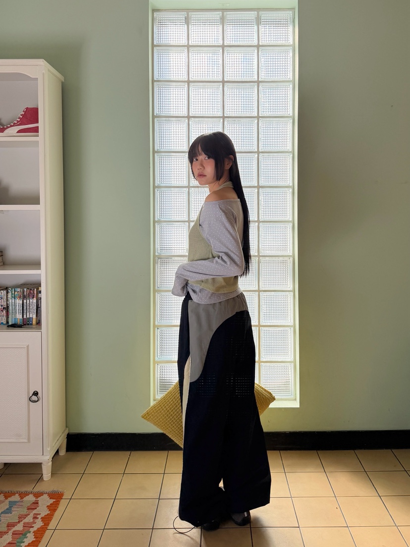 MORE THAN-P韓國代購女士新款時尚休閑長袖T恤假兩件春款MORE THAN長袖T恤