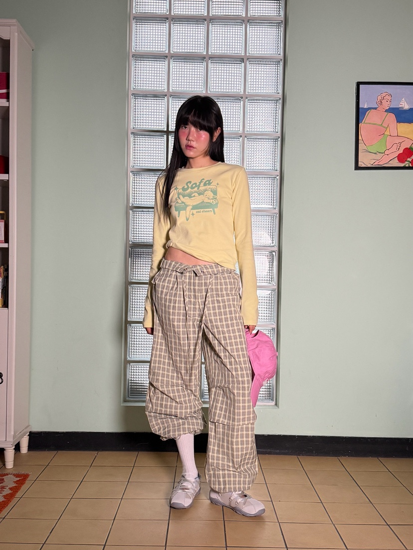 MORE THAN-P韓國直郵女裝新品熱賣推薦休閑人氣休閑褲春款MORE THAN休閑褲