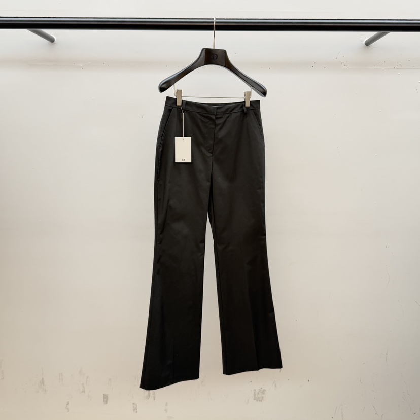 ID東大門代購女裝新款休閑時尚熱賣25秋冬休閑褲春款緞面ID休閑褲圖色2墨色